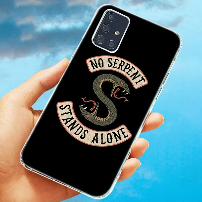 Мягкий чехол Riverdale South Side Serpents для Samsung Galaxy A12 A02 A03S A21S A22 A32 A52 A72 A82 S21 Plus FE Ultra M32 M12 |
