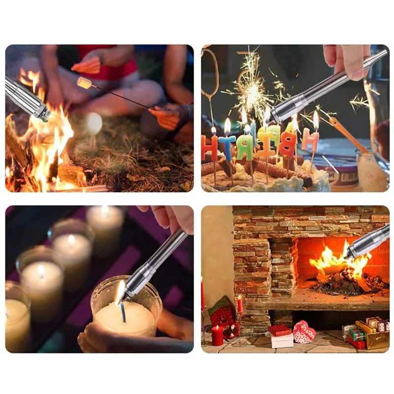 

Fire Starter Tool Metal Outdoor Lighter Gas Cigar Firesteel Camp Hike Cigarette Travel Survive (not include oil)