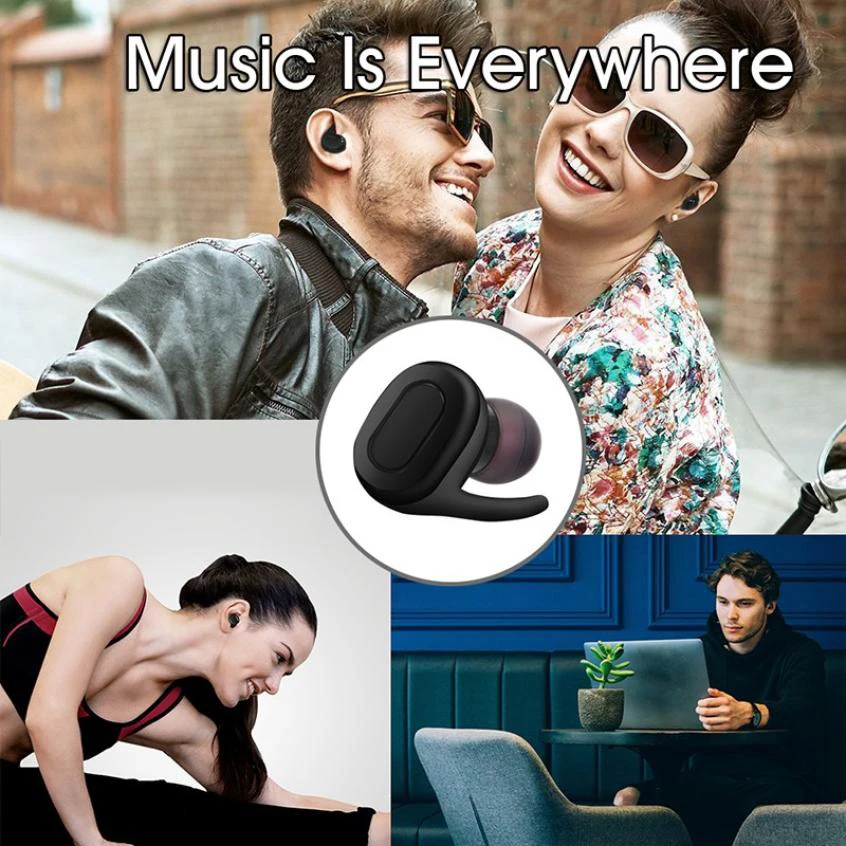 TCunPT новые беспроводные наушники мини Bluetooth Heahset стереонаушники с микрофоном для