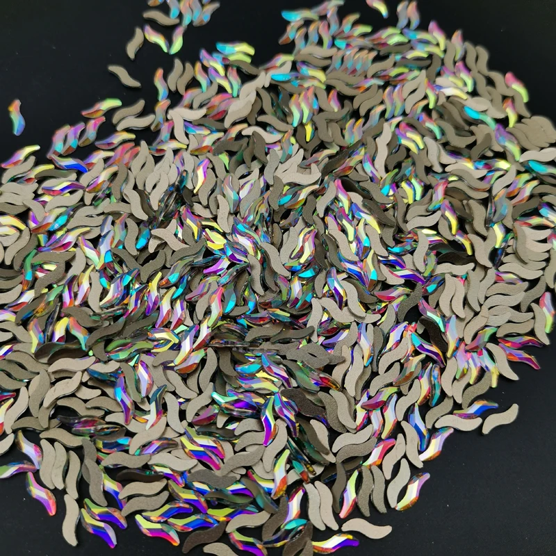 

Wholesale 2880pcs Mix Shapes AB Crystal Nail Rhinestones Flat Gold Bottom Glass Stones For Nail Art Decorations Design