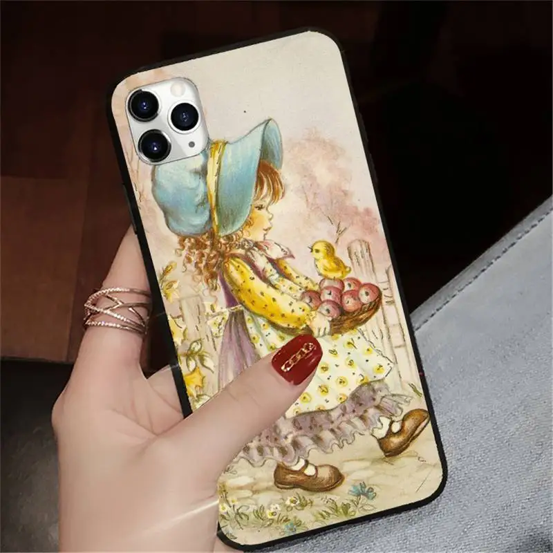 

Sarah Kay girl art Phone Case for iPhone 11 12 pro XS MAX 8 7 6 6S Plus X 5S SE 2020 XR mini luxury capa cover