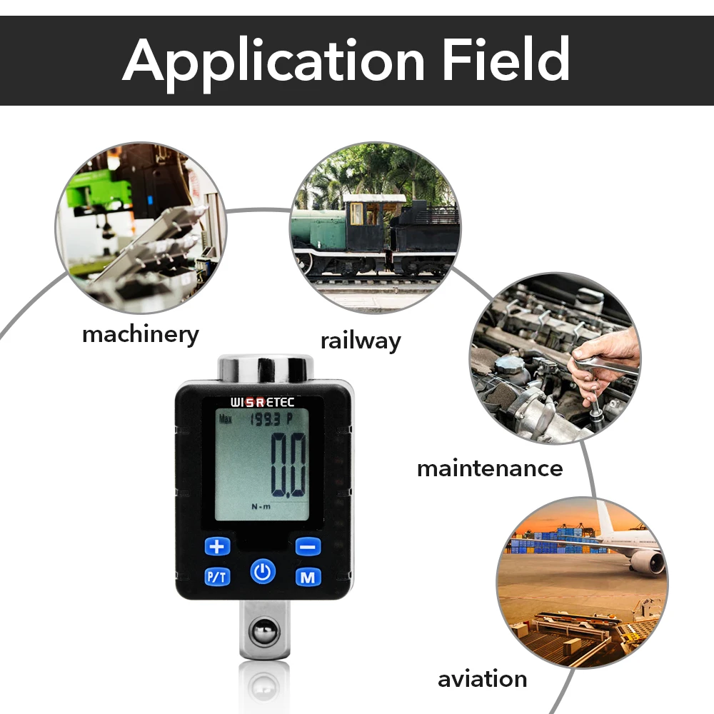 Высокоточный электронный Цифровой Динамометрический ключ регулируемый