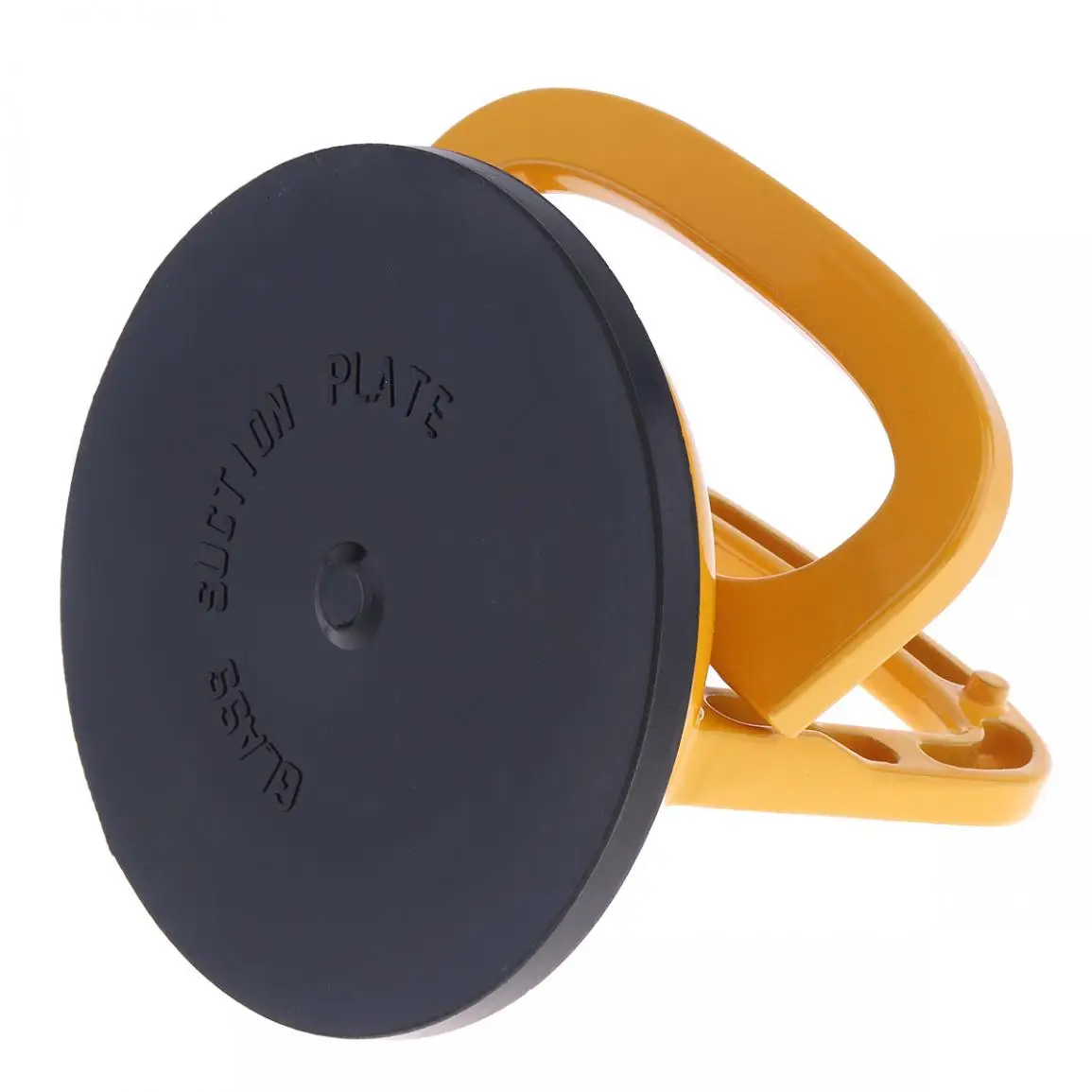 

Yellow Plastic Single Claw Sucker Vacuum Suction Cup with Rubber Suction Pad and 2 Clip Handles for Tiles / Glass