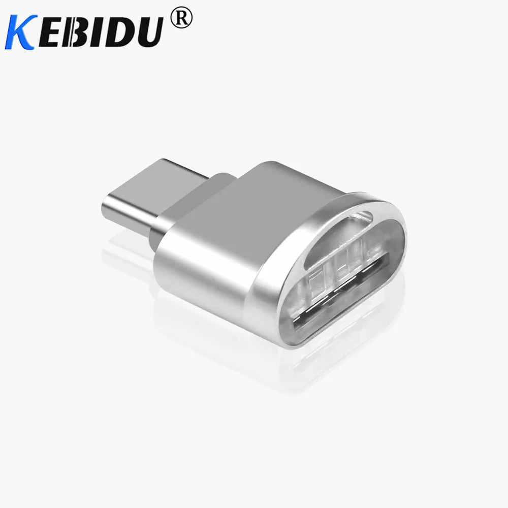 Кардридер Kebidu Type C Micro устройство для чтения карт памяти USB SD TF портативный