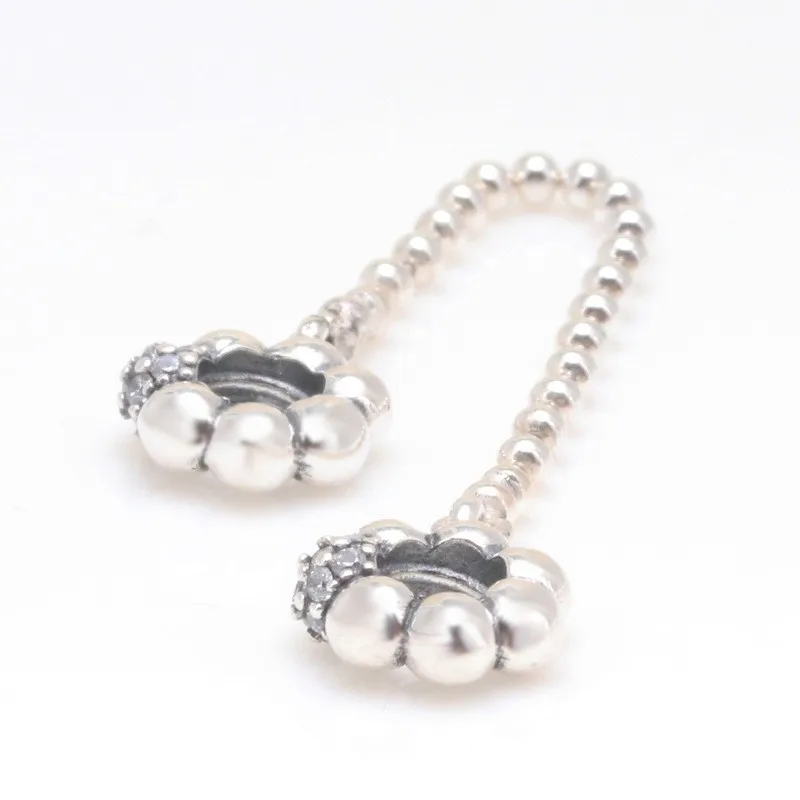 

Original 925 Sterling Silver Safety Chain Of Creative Design Fit Pandora Women Bracelet & Necklace Diy Jewelry