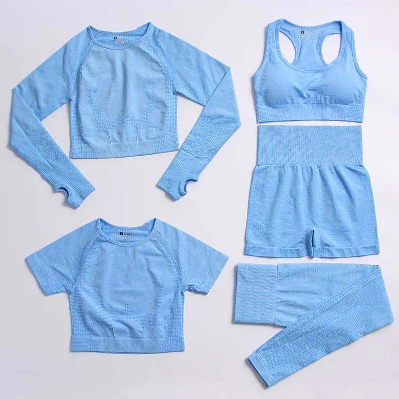 

Yoga Clothing Set Sports Suit Women Sportswear Sports Outfit Fitness Set Athletic Wear Gym Seamless Workout Clothes For Women
