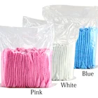 Одноразовые нетканые шапки для микроблейдинга, 100 шт., пылезащитные дышащие шапки для купания в душе, стерильная плиссированная шапка, красивый аксессуар