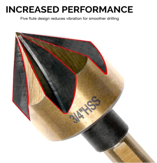 5 шт./компл. фотометрическое сверло с тремя плоскими хвостовиками инструмент для