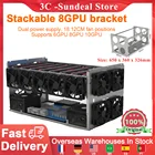Штабелируемые открытые Каркасы для майнинга, набор каркасов для майнинга, совместим с 6GPU8GPU10GPU, поддержка двух ATX Power, каркас для майнинга