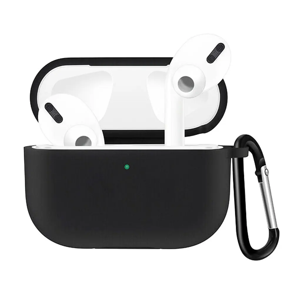 360 ° резиновый чехол для Airpods Pro 2019 беспроводной зарядный + брелок силиконовый
