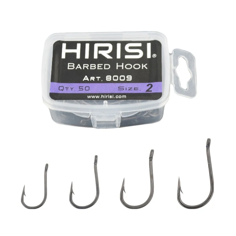 50 шт./компл. рыболовные крючки из нержавеющей стали крючок с бородкой рыболовный