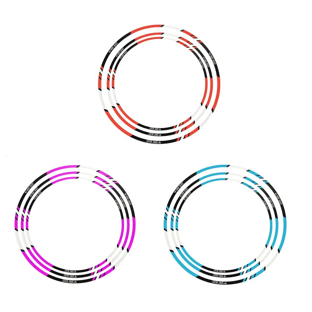 

Motorcycle Stickers 10 Or 12or18 Inch 7 Colors Reflective Motorcycle Accessories Car Styling Wheel Rim Sticker Red advantage