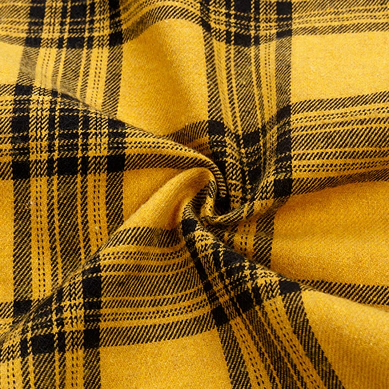 

Men Brand Casual Shirt Hooded Clothing Plus Size 100KG Long Sleeve for Spring Yellow Plaids Young Teenager Fashion A07191539