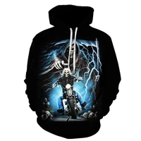 men women hoodie sweatshirt mask skeleton 3d print sportswear gothic style retro motorcycle style hip hop skull black mens wear