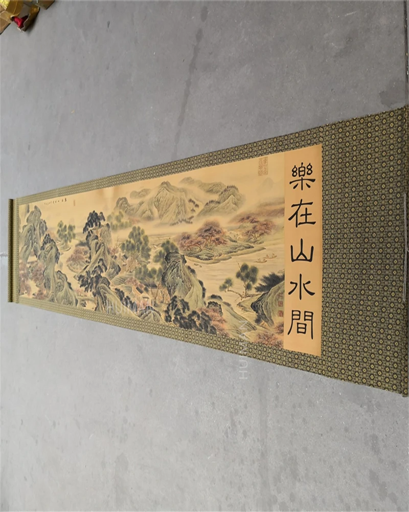 

Chinese Calligraphy And Painting (Mountain Water Map) Handicraft Home Decoration