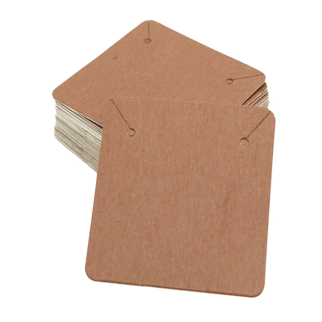 

100Pcs Jewelry Display Cards Hanging Card Necklace Package Display Tag