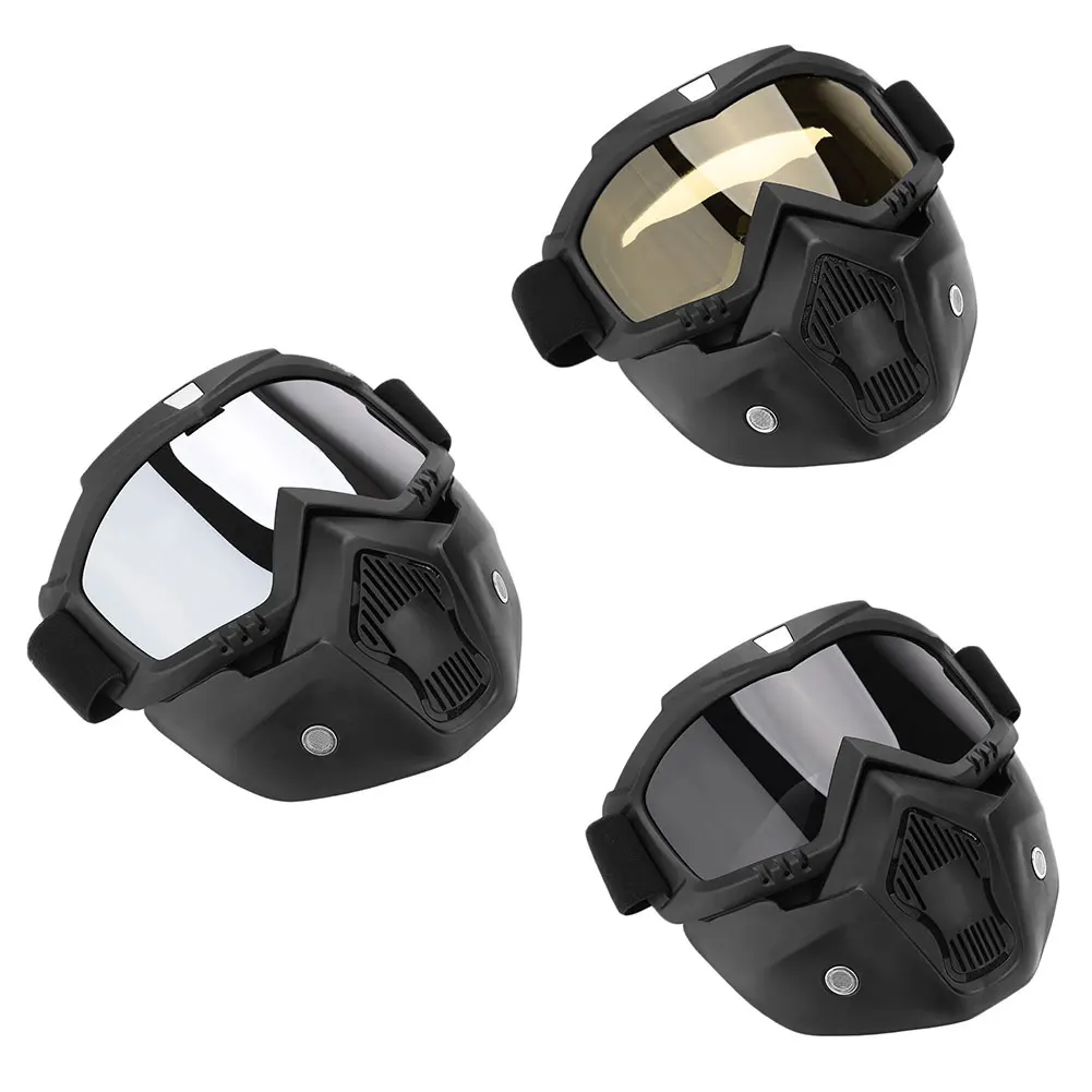

Detachable Modular Motorcycle Motorbike Riding Helmet Mouth Filter Face Mask