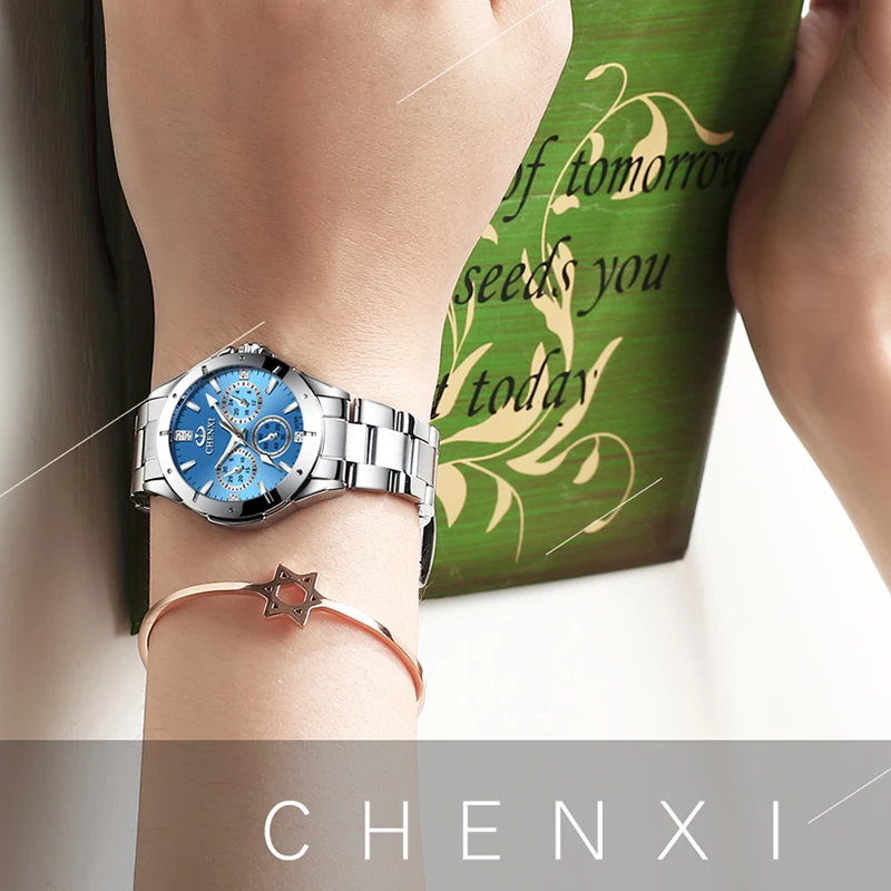 2022 New CHENXI,Couple Watches Pair Men And Women,Gift Lover Watches,Waterproof Stainless Steel Quartz Men's Wrist Watch Women