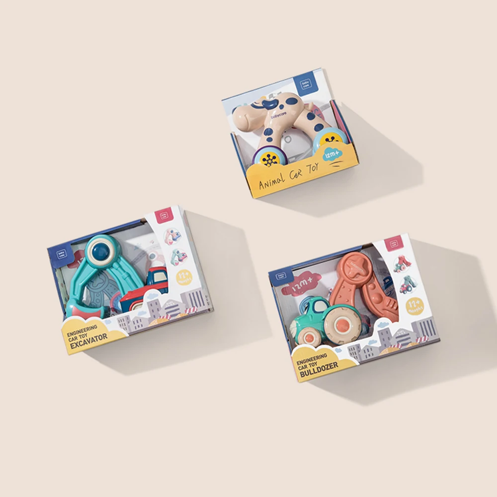 Детский игрушечный автомобиль пресс оттягивающий назад экскаватор щенок модель