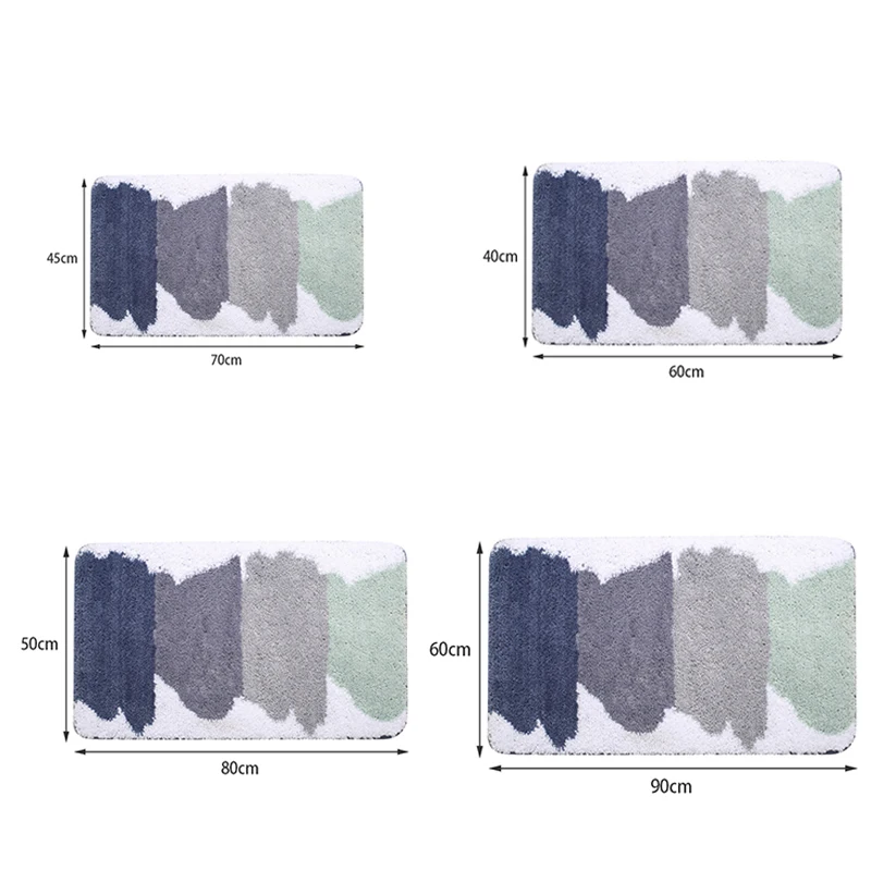 

Multi Function Bathroom Mat Non-slip Splicing Door Mats Waterproof Durable Floor Rug Water Absorption Bedroom Carpet Home Decor