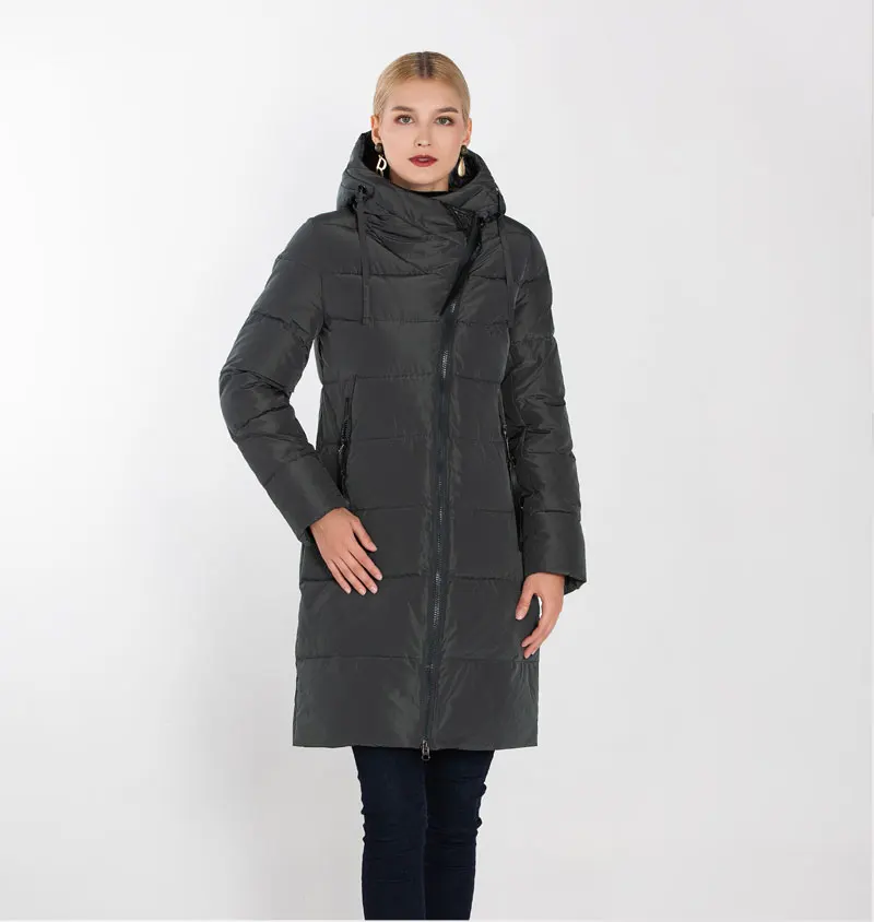 MODERN NEW SAGA Winter Long Coat Women Hooded Warm Long Jacket Women Winter Parka Ladies Coats Overcoat Woman Winter Coat