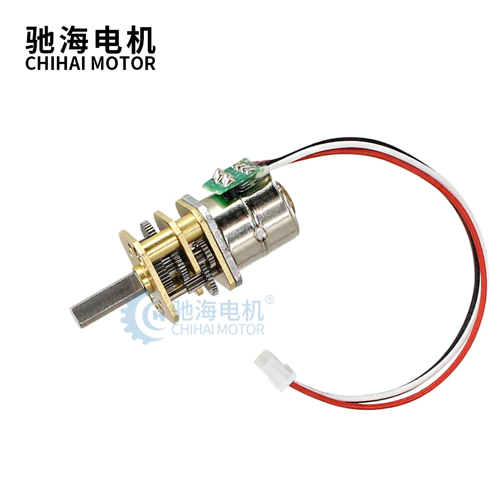 Двигатель ChiHai Φ 2 фазный 4 проводной шаговый редуктор 39 Ом DC 12 0 V коэффициент 210