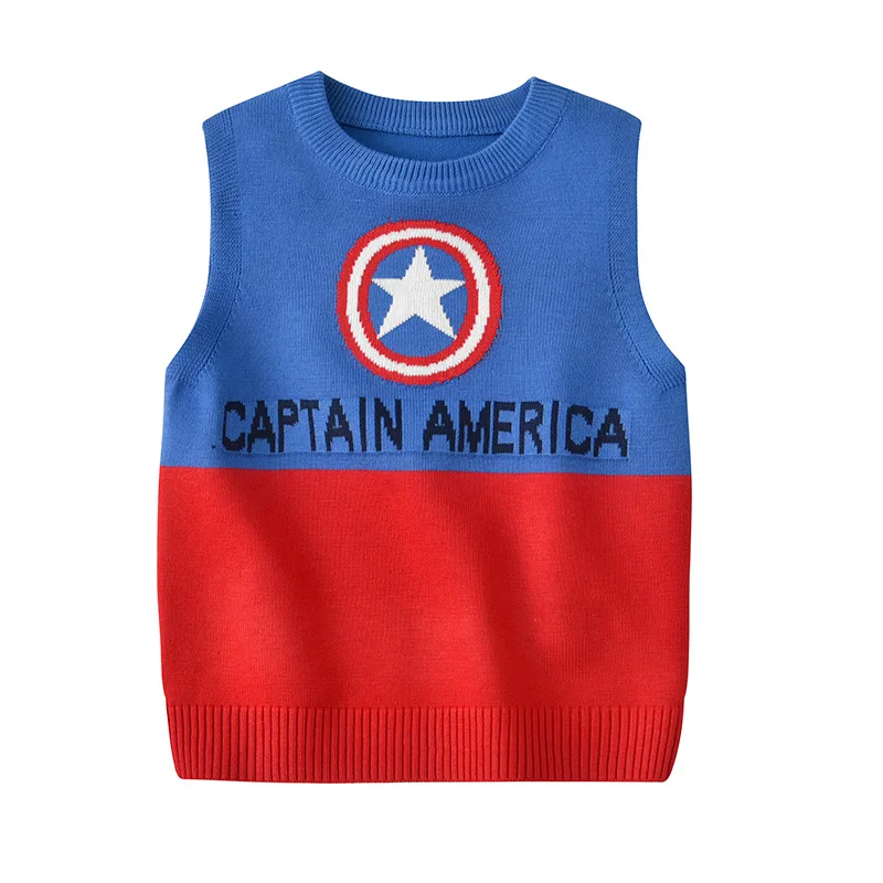 Детский свитер жилет Трикотажный для маленьких мальчиков хлопковые топы без