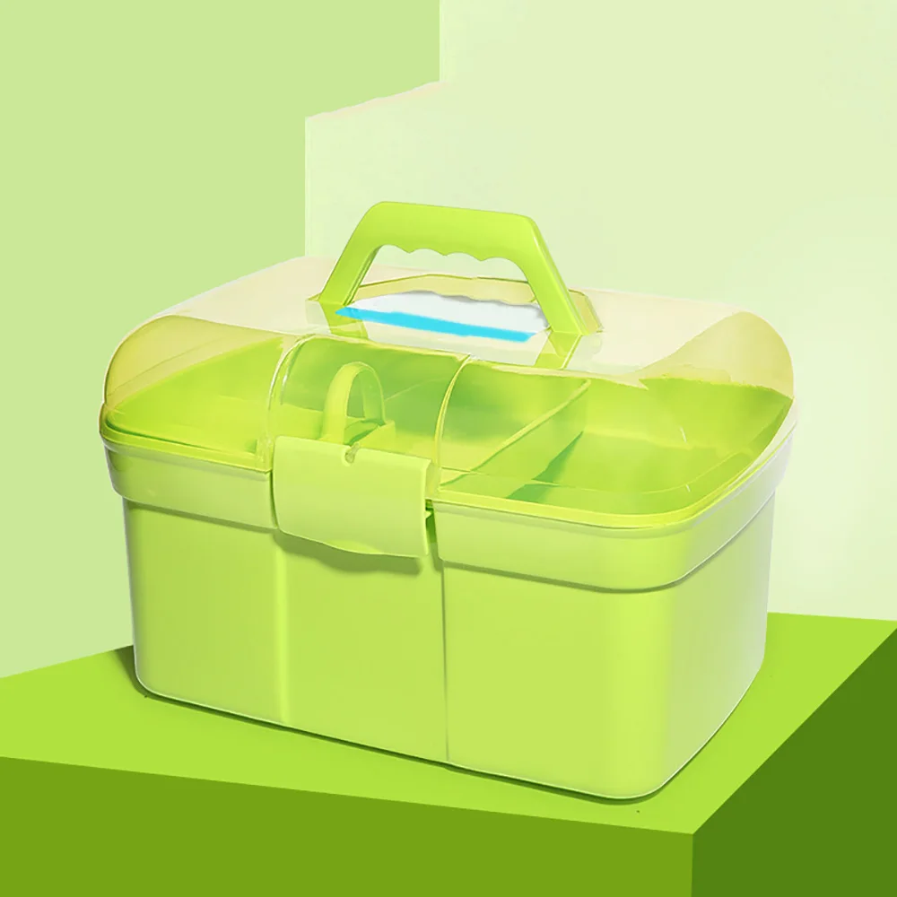 

3 layers Portable and Clear Nail Polish Storage Box Max Capacity Storage organizer of Nail Polish Nail Art Equipment