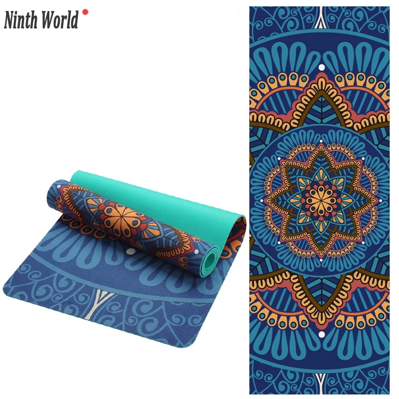 

Anti-slip deerskin velvet TPE yoga mat 183*61*0.5 CM sports fitness mat bodybuilding Pilates mat easy to carry