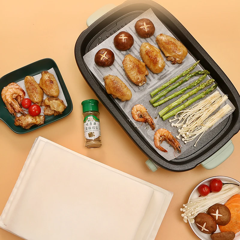 

Silicone Oil Paper Baking Grease Absorption Paper Barbecue Household Barbecue Paper Baking Tray Paper Special Tin Foil for Oven