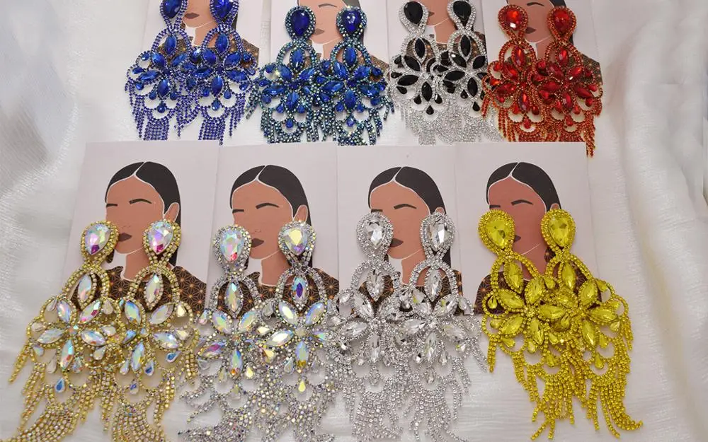 Большой размер хорошего качества из легкоплавкого стекла со стразами для