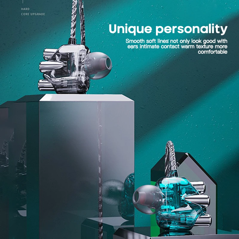 Проводные спортивные наушники Hi-Fi 6D с глубокими басами и микрофоном 3 5 мм |