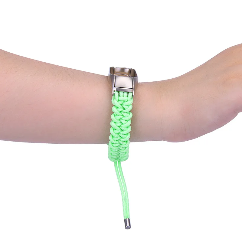 Ремешок нейлоновый для Xiaomi Mi Band 5 3 4 плетеный браслет ручной работы с регулируемой