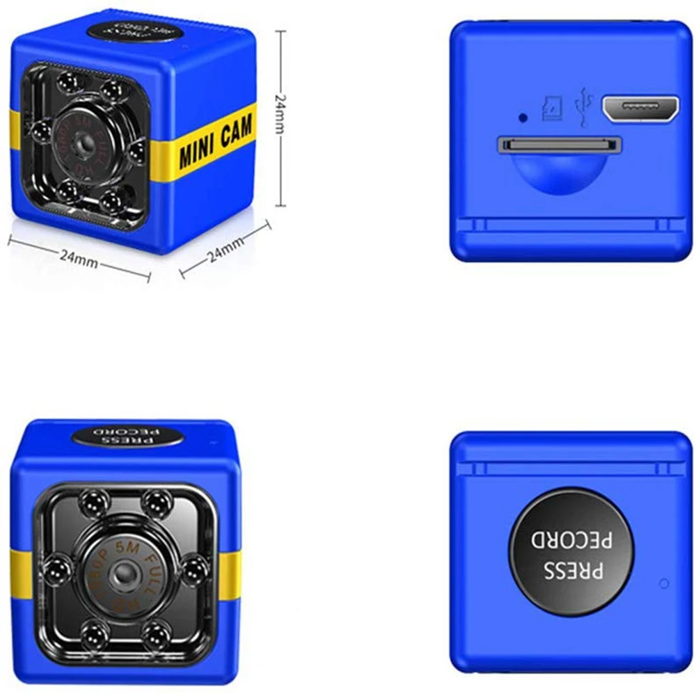 Новейшая усовершенствованная мини-камера SQ11 FX01 HD 1080P с ночным видением