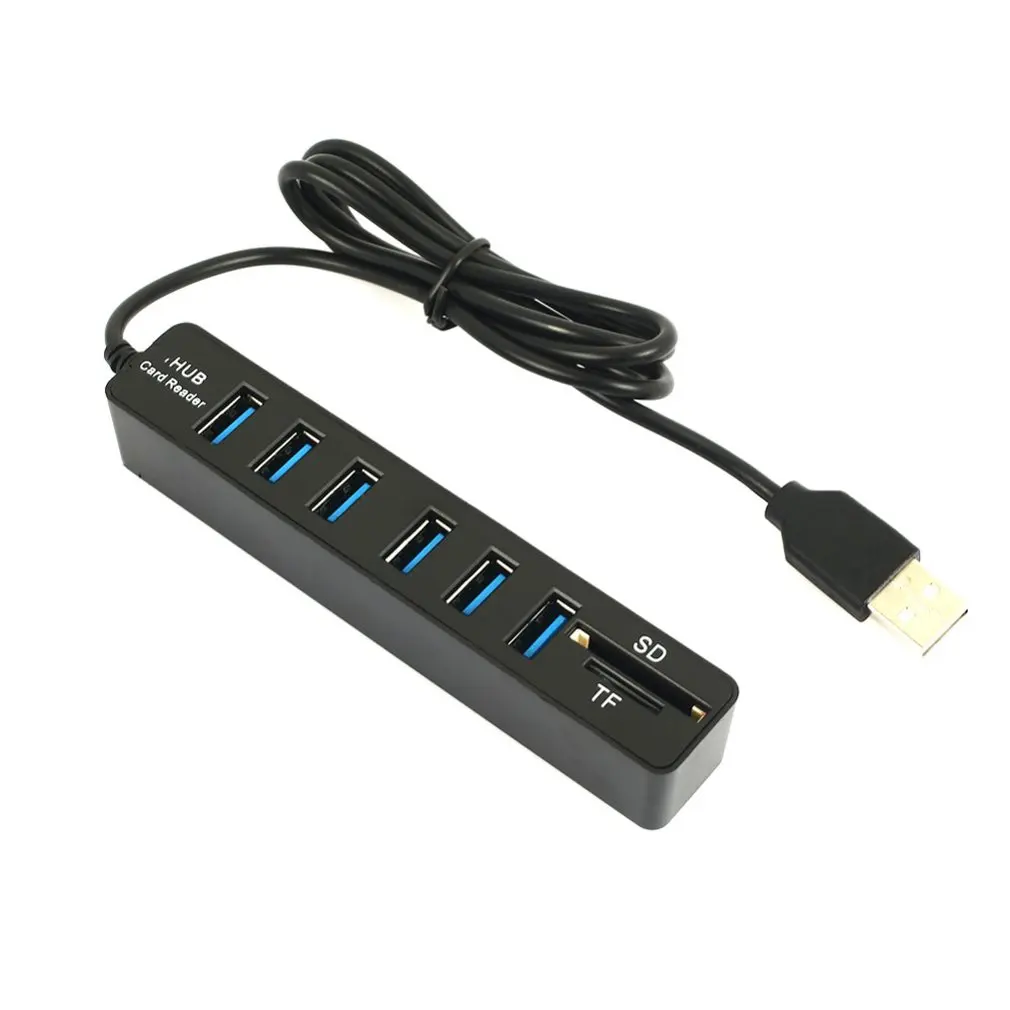 

Micro USB Hub 2.0 Multi USB Ports Combo SD/TF Card Reader Hub USB Splitter 3/6 Port usb Adapter For Computer Accessories