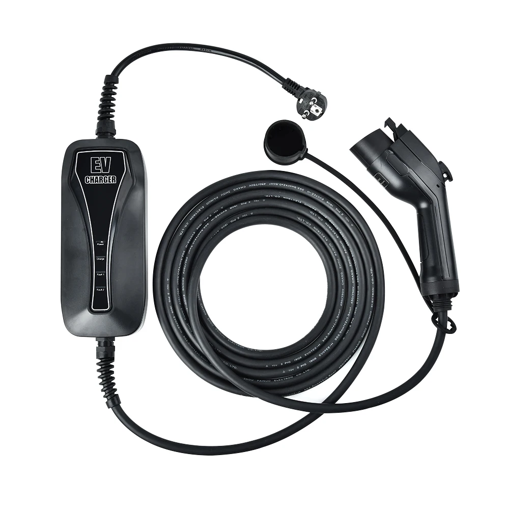 Портативное зарядное устройство для электромобиля тип 2 разъем J1772 8A 10A 13A 16A 220 В |