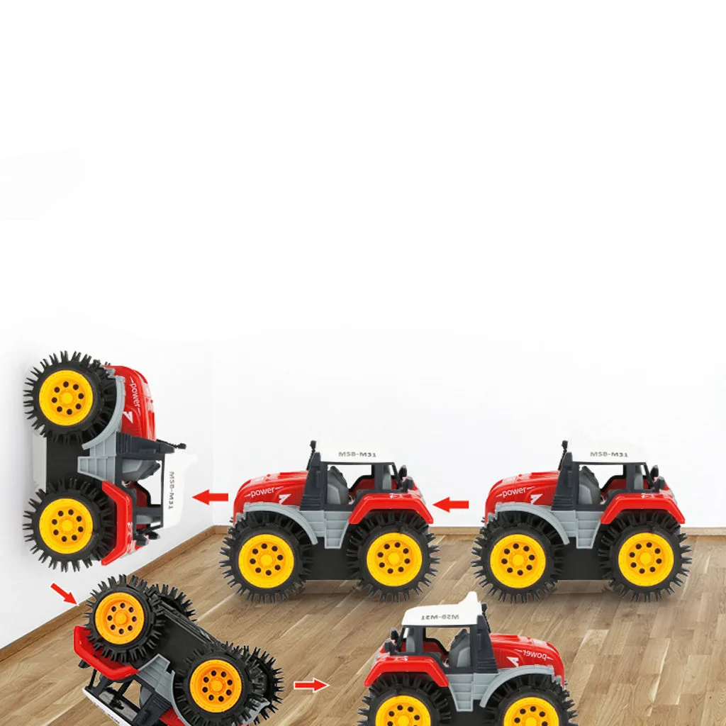 Детский самосвал симулятор 4 колеса привод Джип Электрический трюк игрушечный