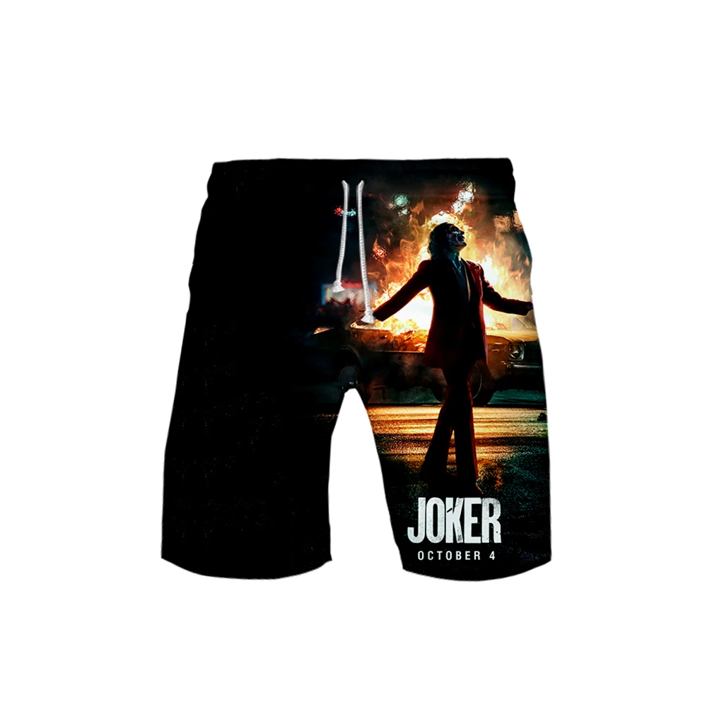 

Joker Summer 3D print men's beach shorts streetwear popular sports shorts Color
