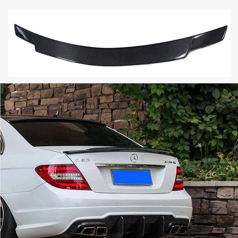 

C74 Style For Mercedes W204 Amg Carbon Fiber Spoiler 2008 2010 2011 2012 2013 2014 C Class W204 Carbon Spoiler 4 - Door Sedan
