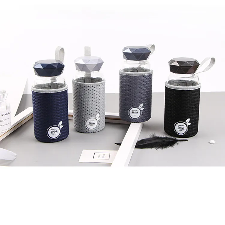 Подвесные светильники портативные милые бутылки для воды с защитным мешком