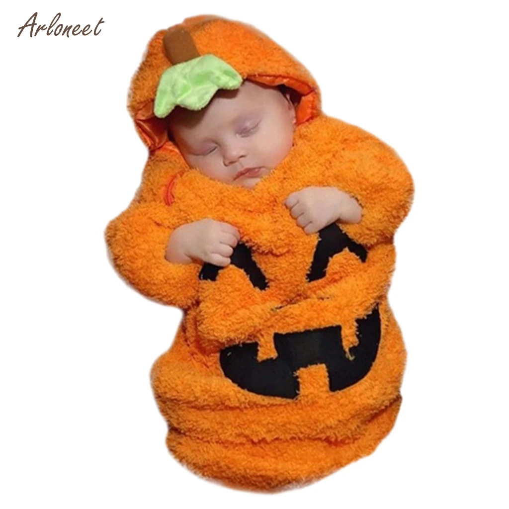 2019 Хэллоуин зима мягкие детские младенческий спальный мешок для маленьких