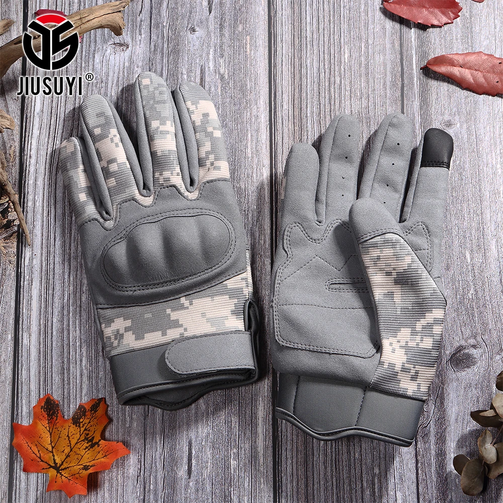 Перчатки мужские камуфляжные тактические боевые митенки с пальцами защитой от