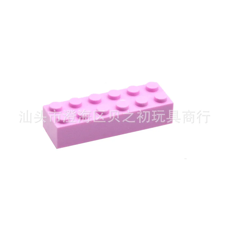 

100g/pack Bulk Parts 2x6 Thick Bricks Building Blocks Plastic Plate MOC Figure Model Assemble Educational Toys for Children 2456