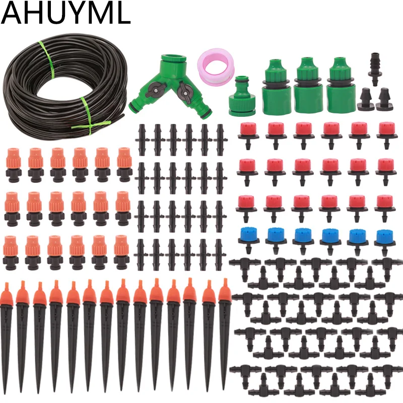 Автоматическая система капельного орошения «сделай сам», садовый спрей для самополива с регулируемой капельницей, 30 м 50 м