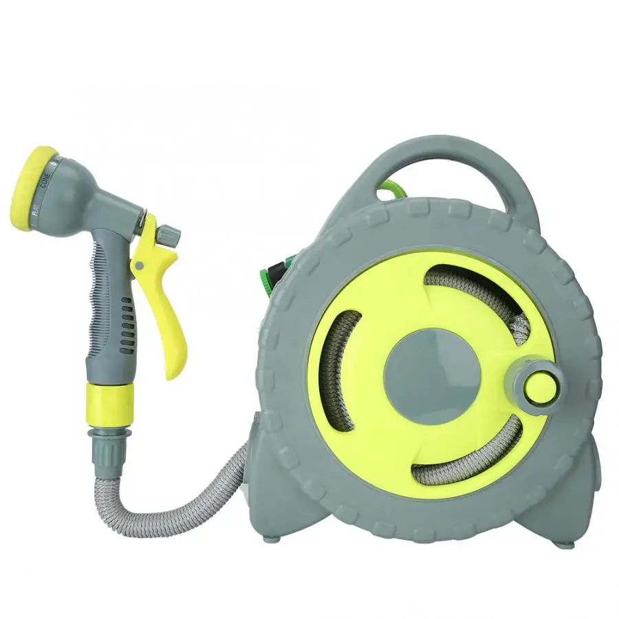 Gardening Tool Combination Set 15m/49.2ft Portable Retractable Hose Cart Water Pipe Reel Rack Garden Watering Accessories |