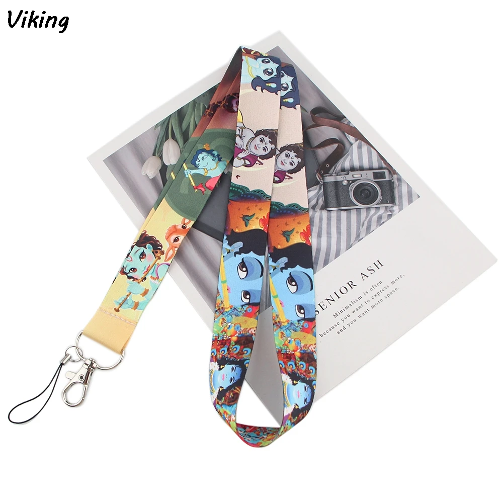 

20pcs/lot G1559 Character Lanyard Keychain keys Badge ID Card Mobile Phone Rope Kids Gifts Lanyards ID Badge Holder
