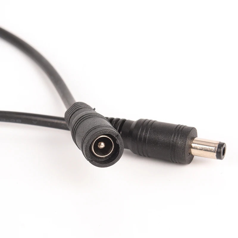 

1PC Professional Black 1M 3ft DC 12V Power Extension Cable Adapter Female To Male For CCTV Camera Home Security 5.5mm X 2.1mm