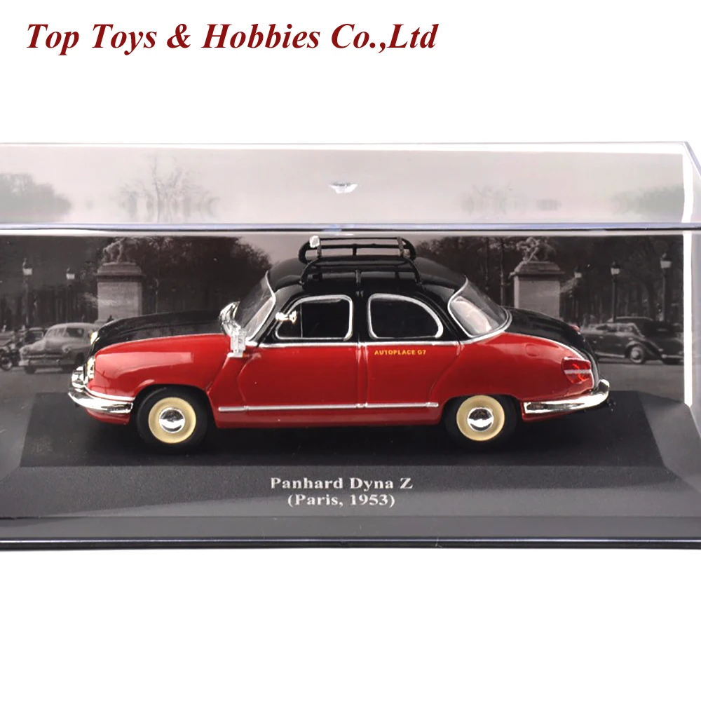 1/43 IXO литая красная модель такси Panhard Dyna Z (Париж 1953) автомобиль коллекционная