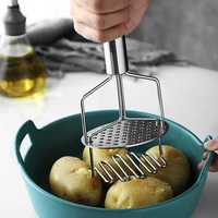 upgrade style stainless steel potato masher pusher smooth mashed potatoes fruit vegetable tools press crusher