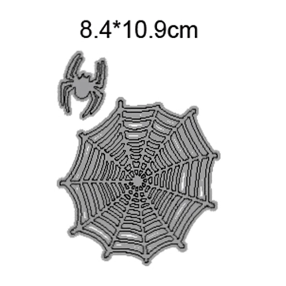 

Spider and spider web Halloween 2021 metal cutting diy photo album scrapbook card making embossing template decoration mold